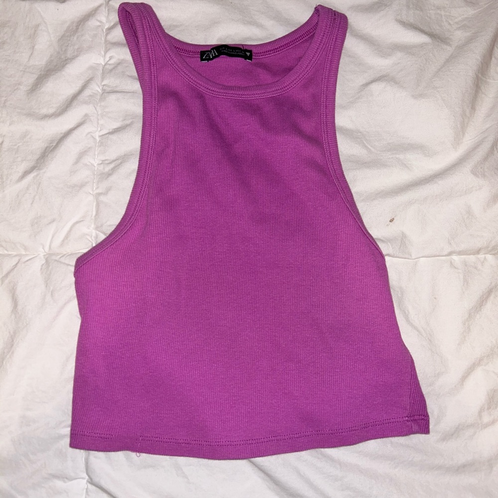 Zara Basic Rib Tank Top